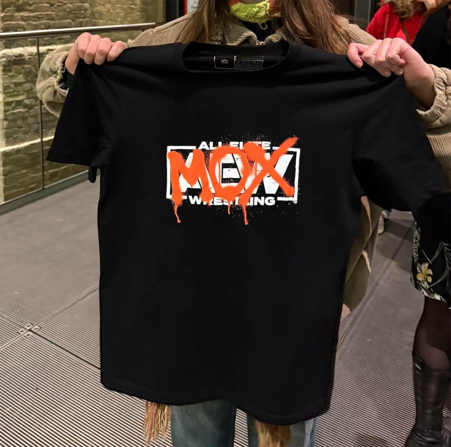 Orange Spray Paint Mox Graffiti All Elite Wrestling - Adult & Kids T-Shirts, Sweatshirts & Hoodies apparel design preview 2