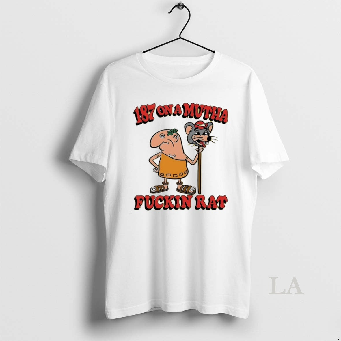 Original 187 On A Mutha Fuckin Rat - Adult & Kids T-Shirts, Sweatshirts & Hoodies apparel design preview 1