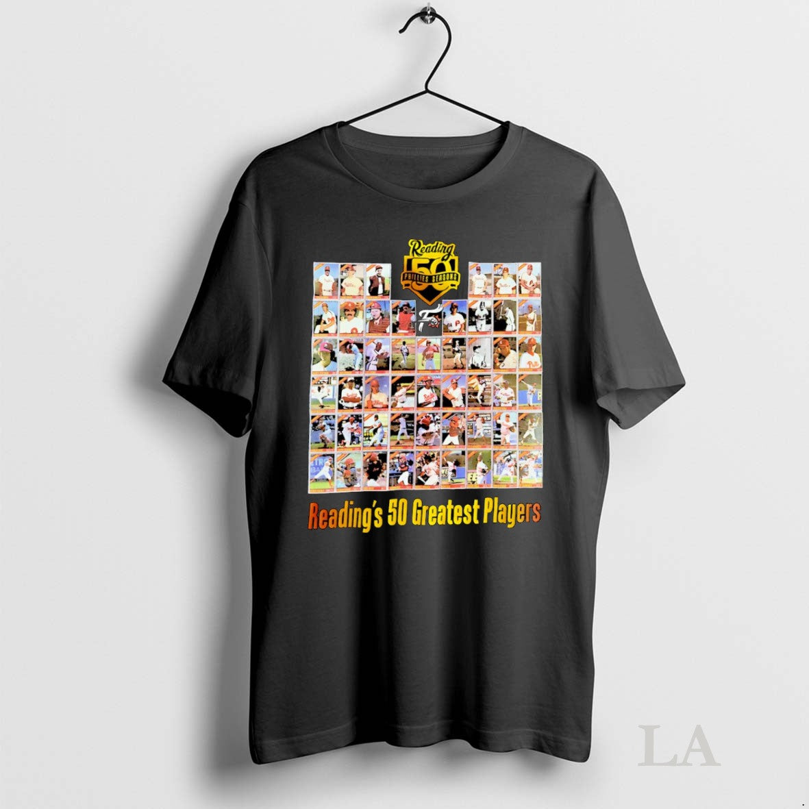 Original 2015 Reading Phillies 50 Greatest Players - Adult & Kids T-Shirts, Sweatshirts & Hoodies apparel design preview 1