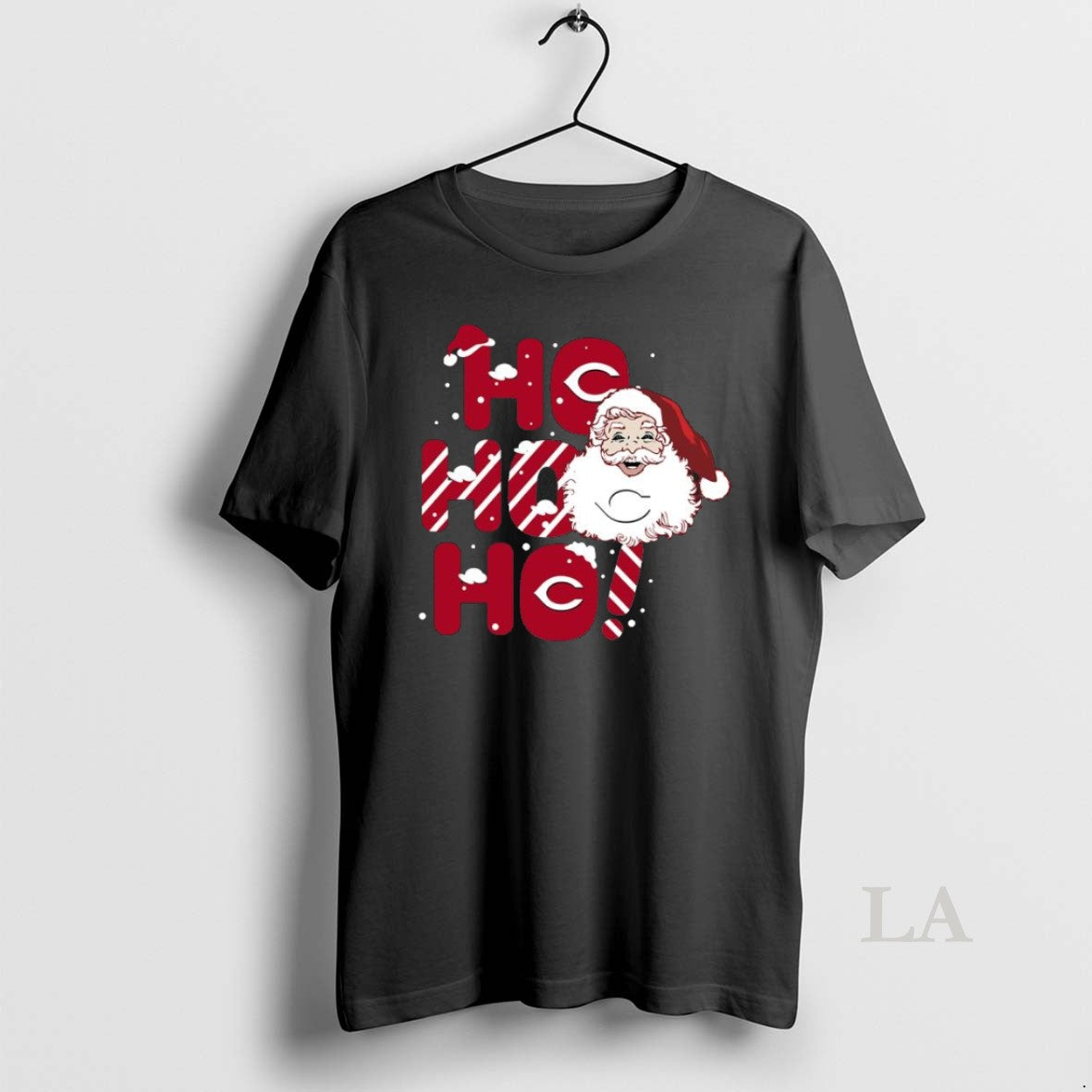 Original 2025 Cincinnati Reds Christmas Santa Ho - Adult & Kids T-Shirts, Sweatshirts & Hoodies apparel design preview 1
