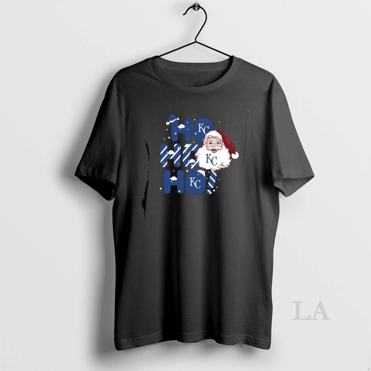 Original 2025 Kansas City Royals Christmas Santa Ho - Adult & Kids T-Shirts, Sweatshirts & Hoodies apparel design preview 1