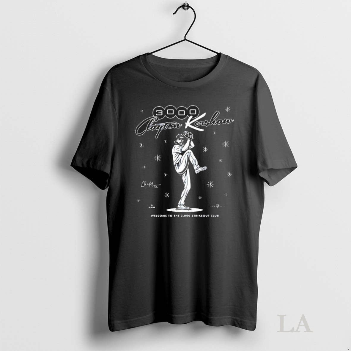 Original 3000ks Clayton Kershaw - Adult & Kids T-Shirts, Sweatshirts & Hoodies apparel design preview 1