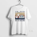 Original A Girl Her Dog And Mustang Vintage - Adult & Kids T-Shirts, Sweatshirts & Hoodies apparel design preview 1