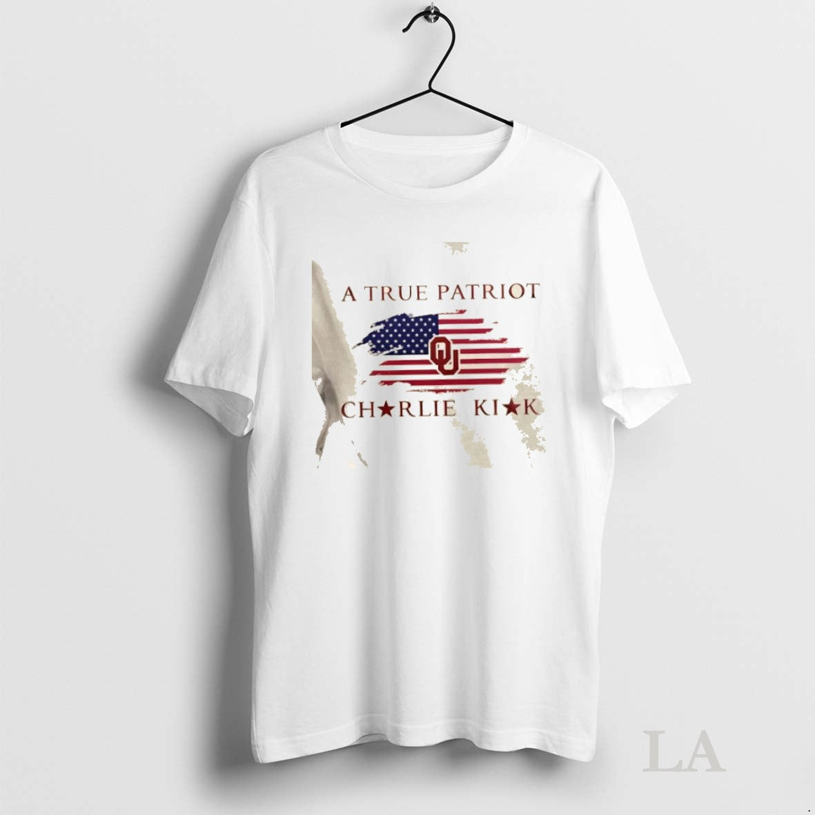 Original A True Patriot Charlie Kirk X University Of - Adult & Kids T-Shirts, Sweatshirts & Hoodies apparel design preview 1