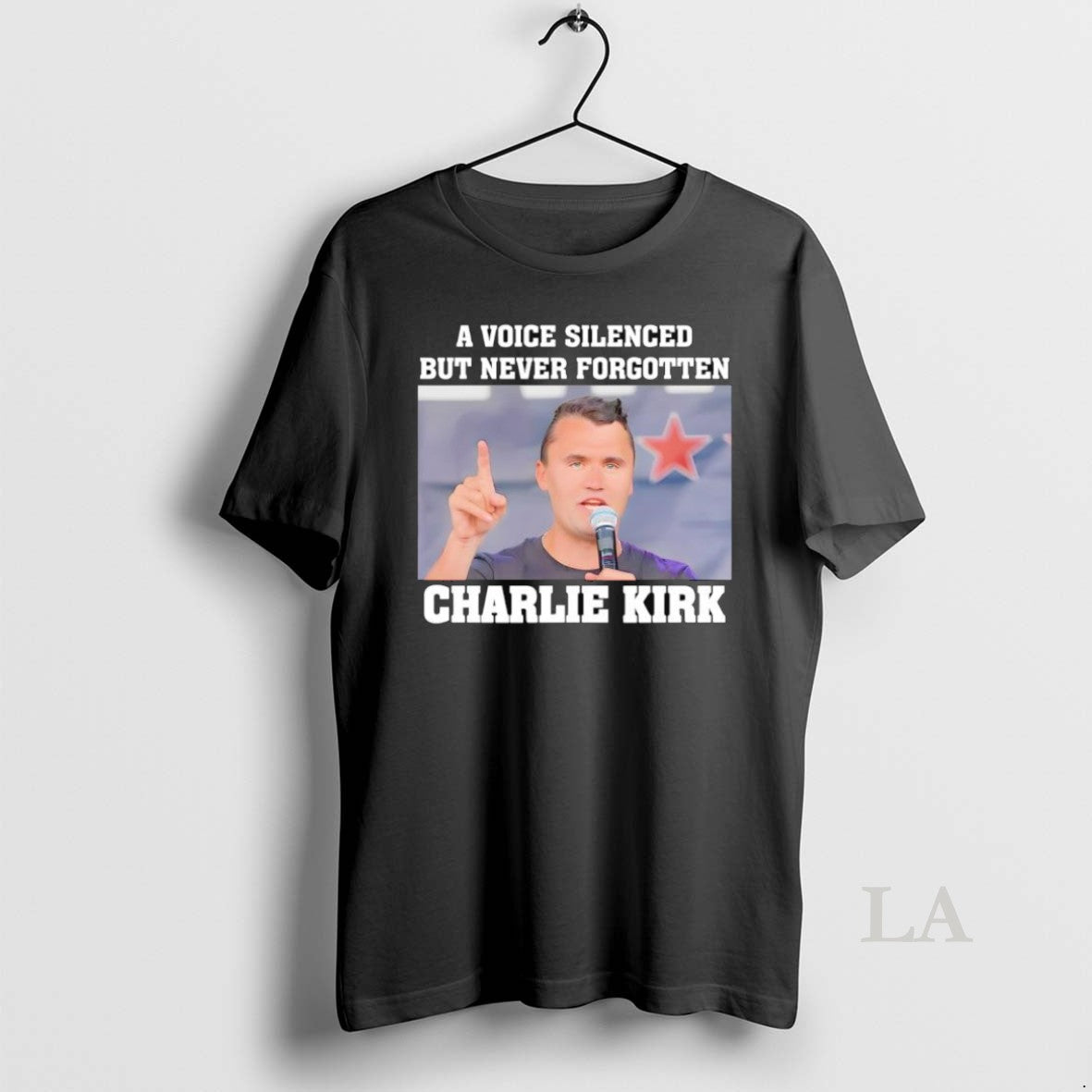 Original A Voice Silenced But Never Forgotten Charlie - Adult & Kids T-Shirts, Sweatshirts & Hoodies apparel design preview 1