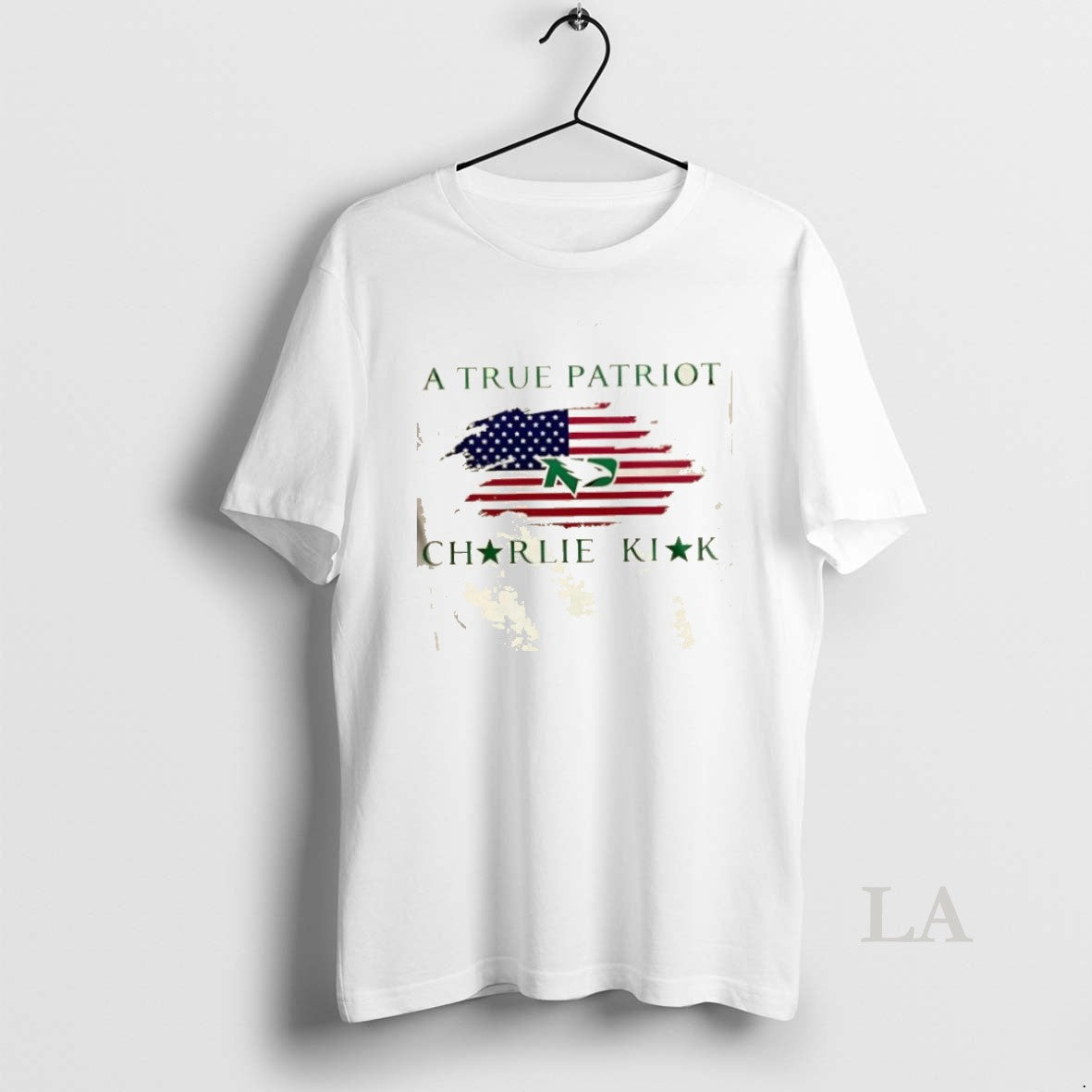 Original A True Patriot Charlie Kirk X North Dakota 2 - Adult & Kids T-Shirts, Sweatshirts & Hoodies apparel design preview 1