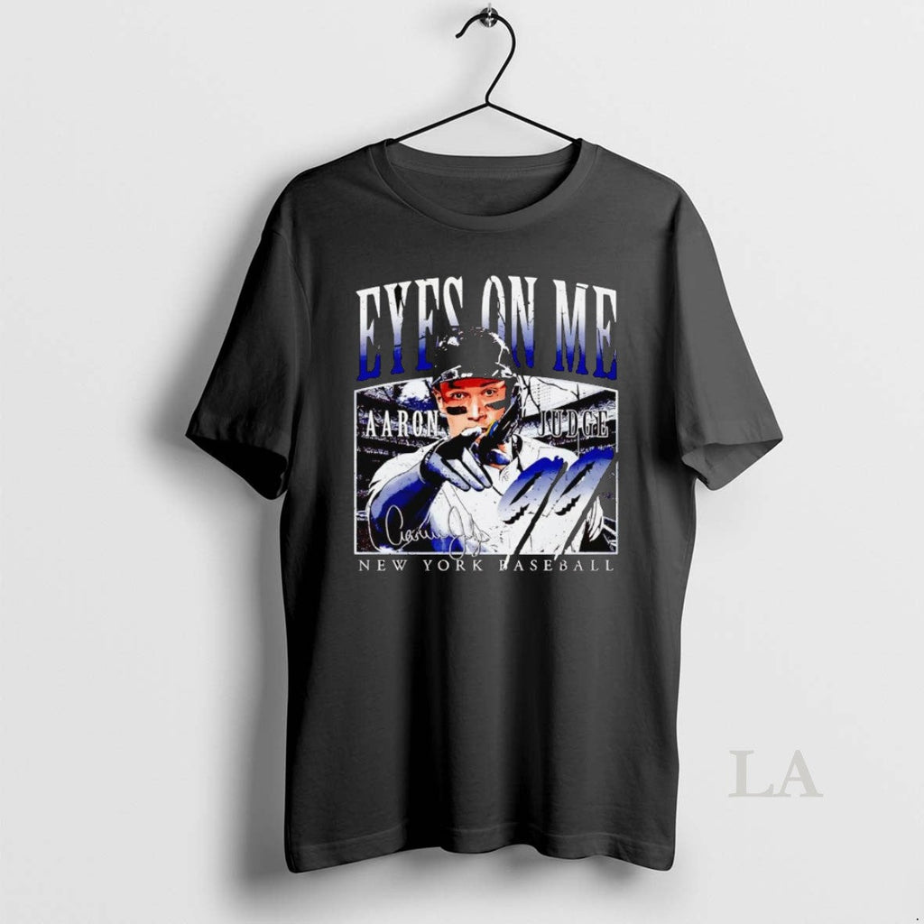 Original Aaron Judge Eyes On Me New York Yankees - Adult & Kids T-Shirts, Sweatshirts & Hoodies apparel design preview 1