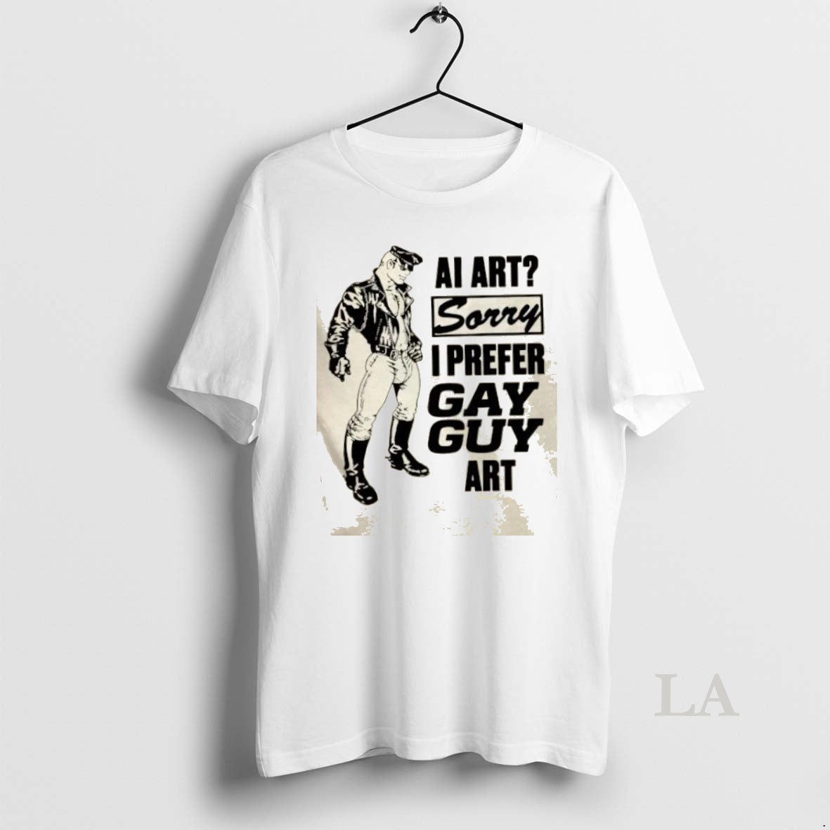 Original Ai Art Sorry I Prefer Gay Guy - Adult & Kids T-Shirts, Sweatshirts & Hoodies apparel design preview 1