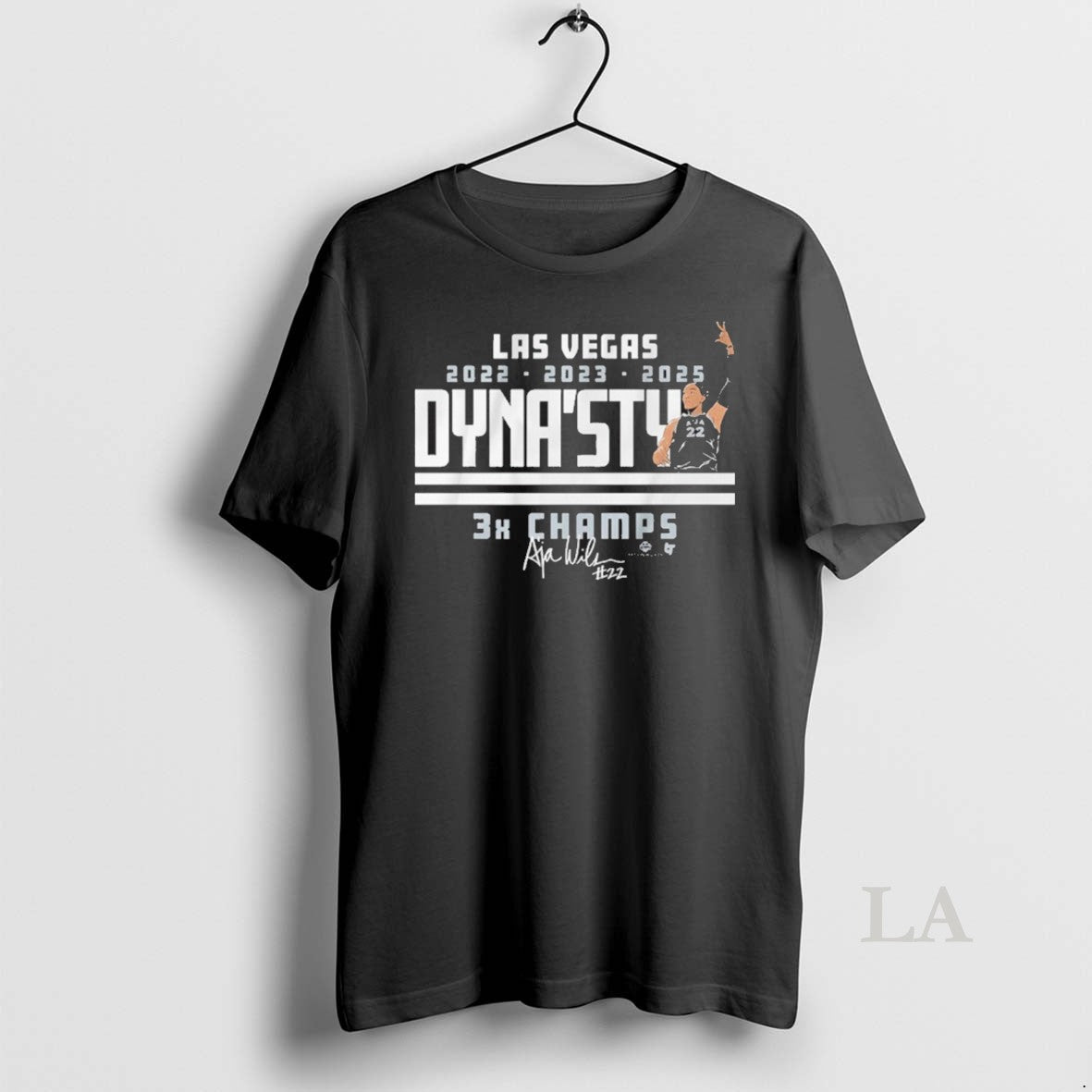 Original Aja Wilson Dynasty Champs Signature - Adult & Kids T-Shirts, Sweatshirts & Hoodies apparel design preview 1