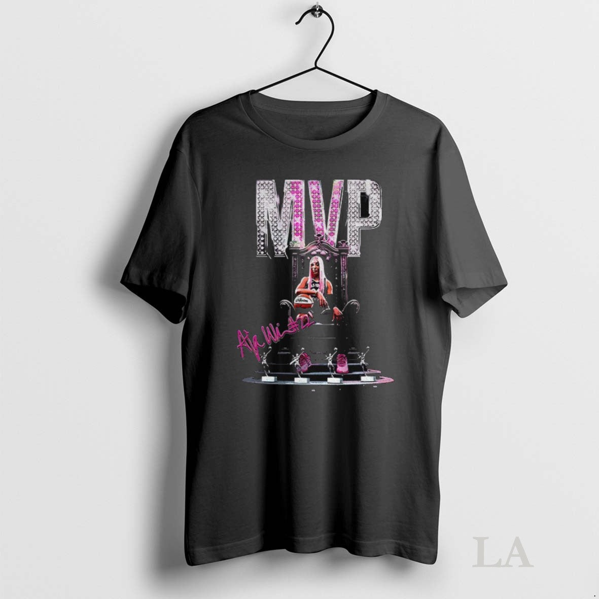 Original Aja Wilson For Mvp 22 Las Vegas Aces - Adult & Kids T-Shirts, Sweatshirts & Hoodies apparel design preview 1