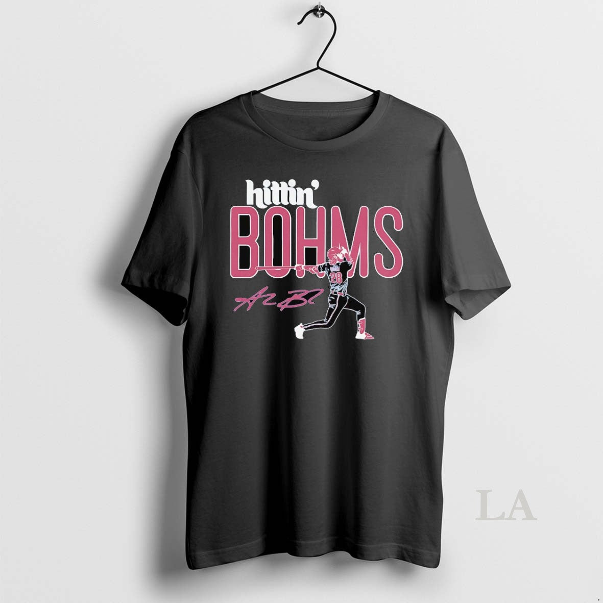 Original Alec Bohm Hitting Bohms Signature - Adult & Kids T-Shirts, Sweatshirts & Hoodies apparel design preview 1