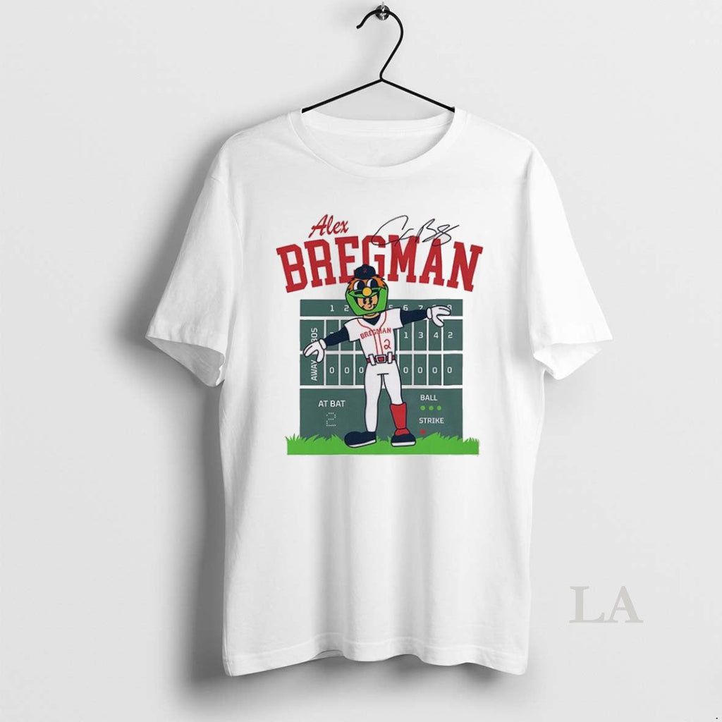 Original Alex Bregman Wally The Green Monster Mascot - Adult & Kids T-Shirts, Sweatshirts & Hoodies apparel design preview 1