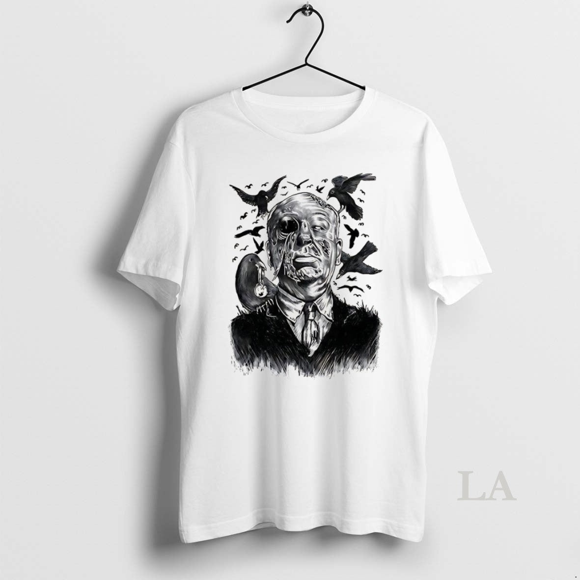 Original Alfred Hitchcock Bird Attack Horror - Adult & Kids T-Shirts, Sweatshirts & Hoodies apparel design preview 1