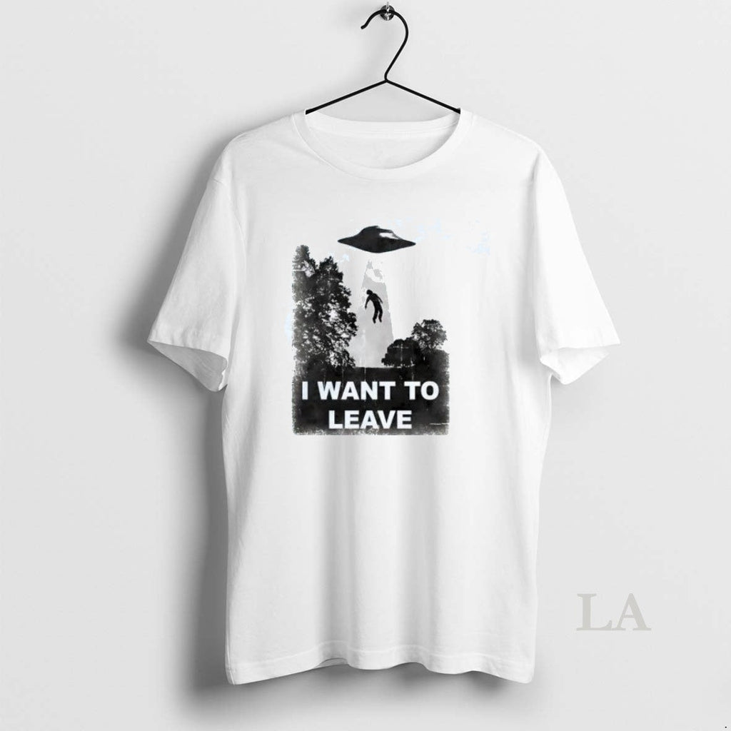 Original Alien Abduction I Want To Leave - Adult & Kids T-Shirts, Sweatshirts & Hoodies apparel design preview 1