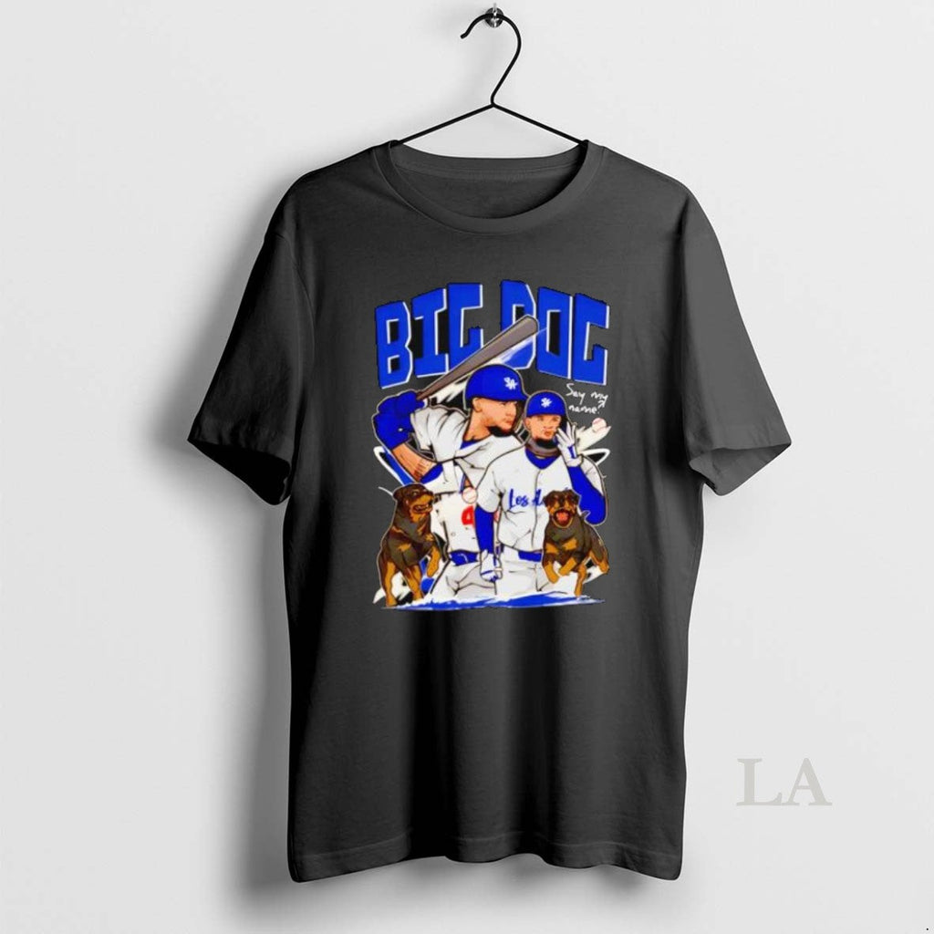 Original Andy Pages The Big Dog Los Angeles Dodgers - Adult & Kids T-Shirts, Sweatshirts & Hoodies apparel design preview 1