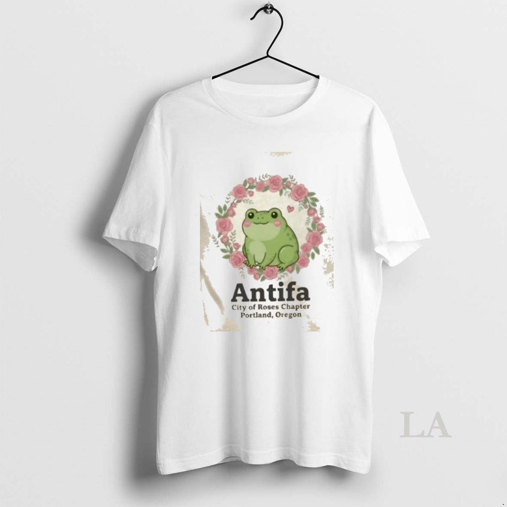 Original Antifa City Of Roses Chapter Portland - Adult & Kids T-Shirts, Sweatshirts & Hoodies apparel design preview 1