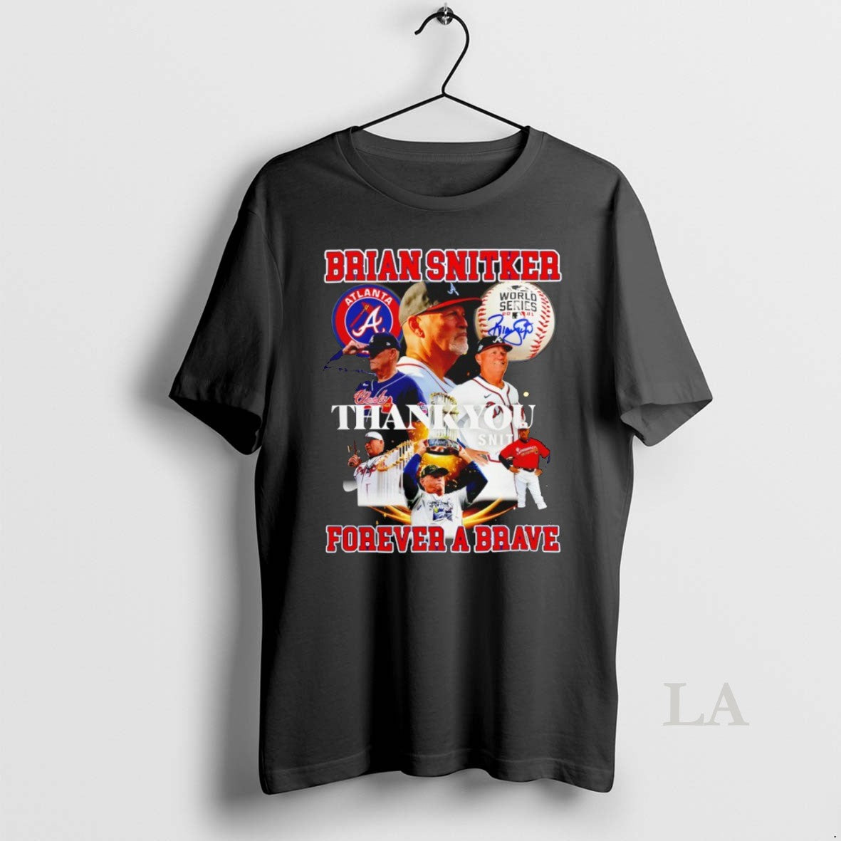 Original Atlanta Braves Brian Snitker Thank You - Adult & Kids T-Shirts, Sweatshirts & Hoodies apparel design preview 1