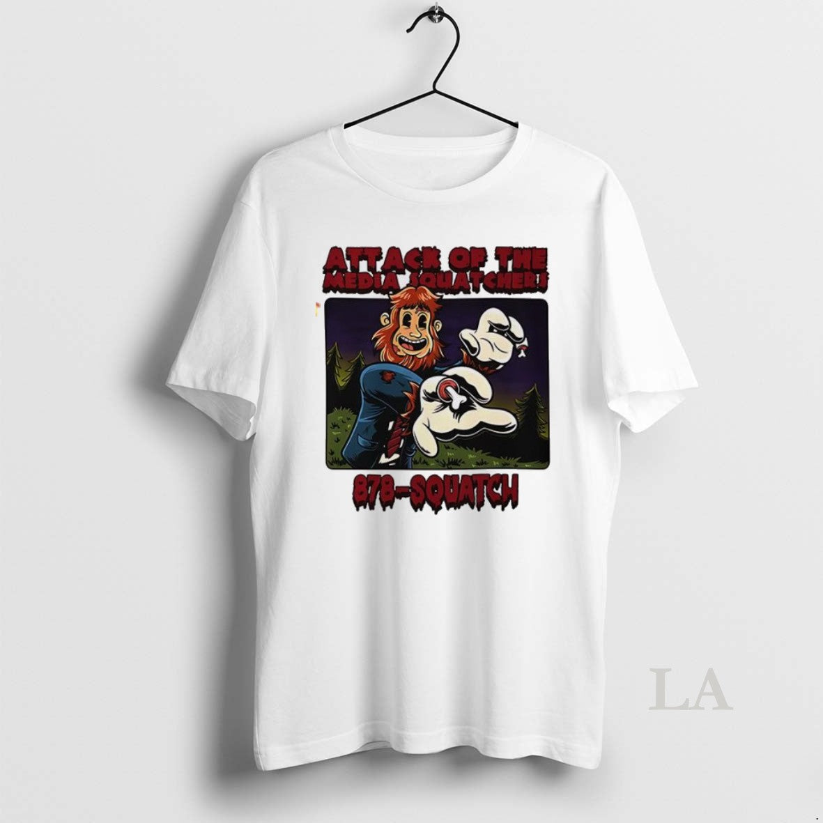 Original Attack Of The Media Squatchers - Adult & Kids T-Shirts, Sweatshirts & Hoodies apparel design preview 1