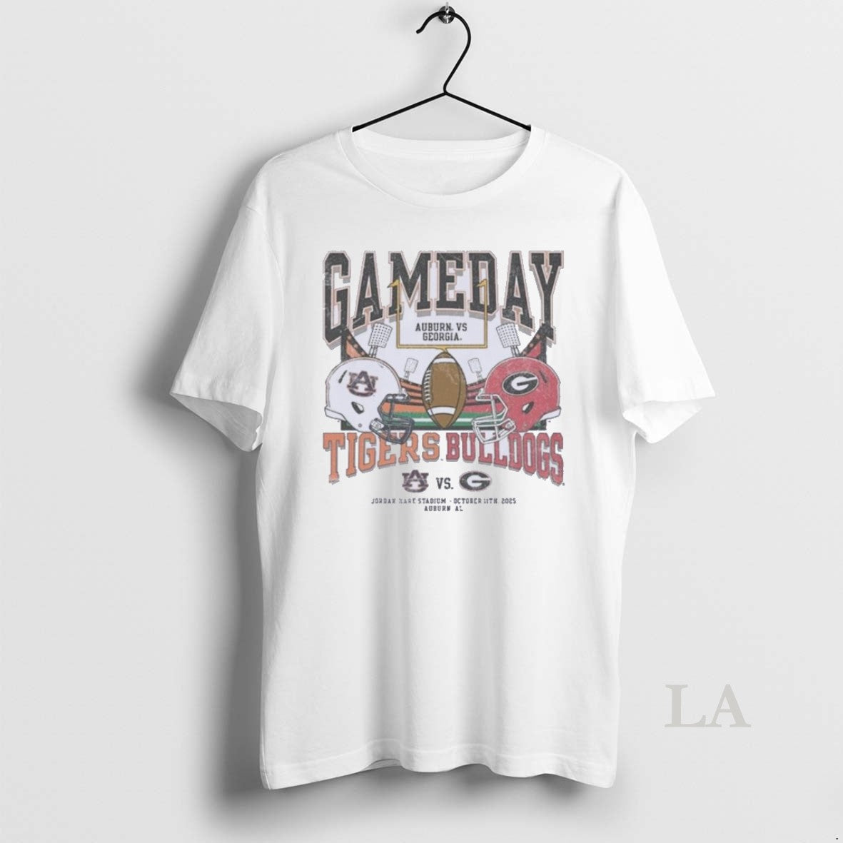 Original Auburn Vs Uga 2025 Gameday Matchup Helmet - Adult & Kids T-Shirts, Sweatshirts & Hoodies apparel design preview 1