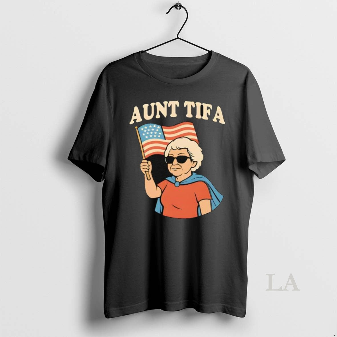Original Aunt Tifa American Flag Funny - Adult & Kids T-Shirts, Sweatshirts & Hoodies apparel design preview 1