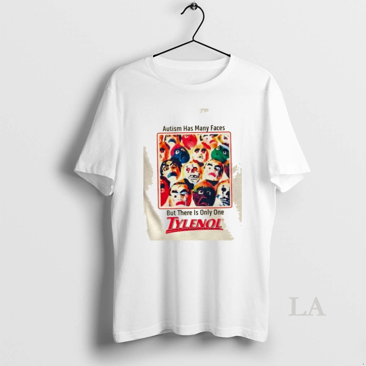 Original Autism Has Many Faces But There Is Only One - Adult & Kids T-Shirts, Sweatshirts & Hoodies apparel design preview 1