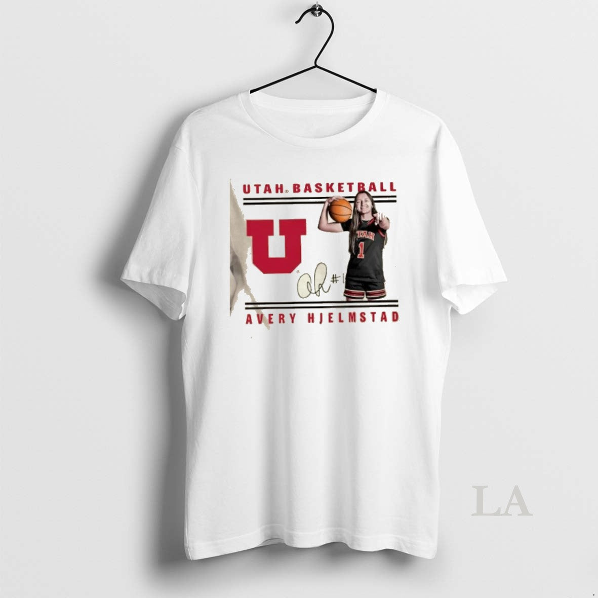 Original Avery Hjelmstad Utah Women Basketball - Adult & Kids T-Shirts, Sweatshirts & Hoodies apparel design preview 1