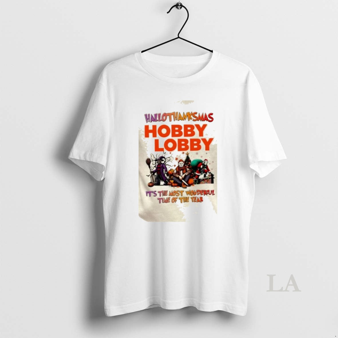 Original B4joc50i Hobby Lobby X Horror Movies Happy - Adult & Kids T-Shirts, Sweatshirts & Hoodies apparel design preview 1