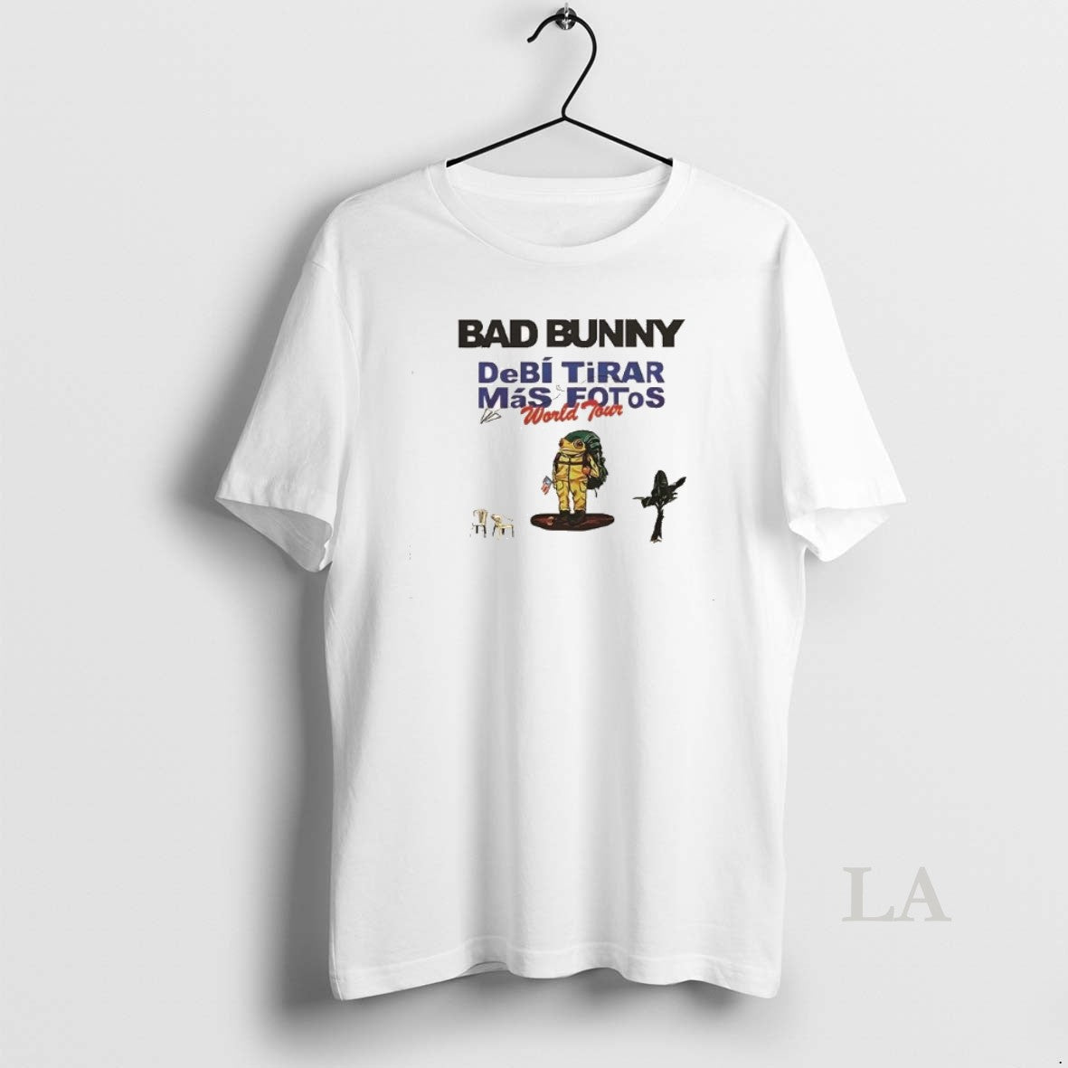 Original Bad Bunny Deba Tirar Mas Fotos World Tour 2 - Adult & Kids T-Shirts, Sweatshirts & Hoodies apparel design preview 1