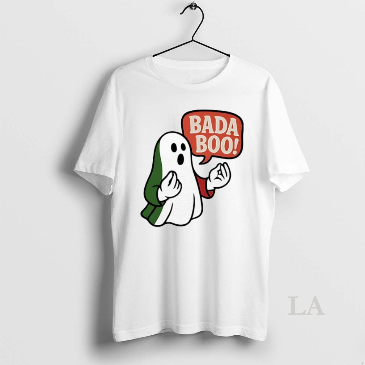 Original Bada Boo Italian Ghost Halloween - Adult & Kids T-Shirts, Sweatshirts & Hoodies apparel design preview 1