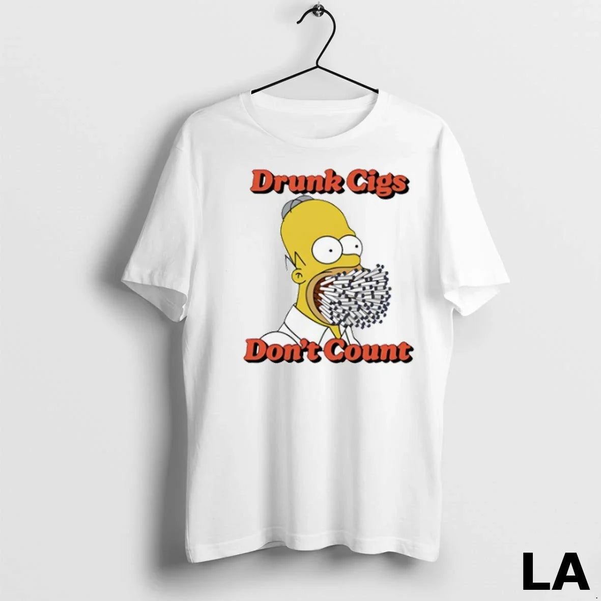 Original Bart Drunk Cigs Dont Count - Adult & Kids T-Shirts, Sweatshirts & Hoodies apparel design preview 1