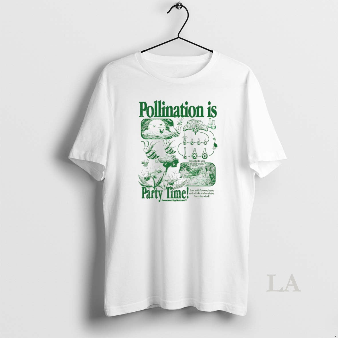 Original Bee Pollination Is Party Time - Adult & Kids T-Shirts, Sweatshirts & Hoodies apparel design preview 1