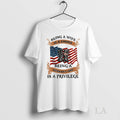 Original Being A Wife Is Choice Veterans Privilege - Adult & Kids T-Shirts, Sweatshirts & Hoodies apparel design preview 1