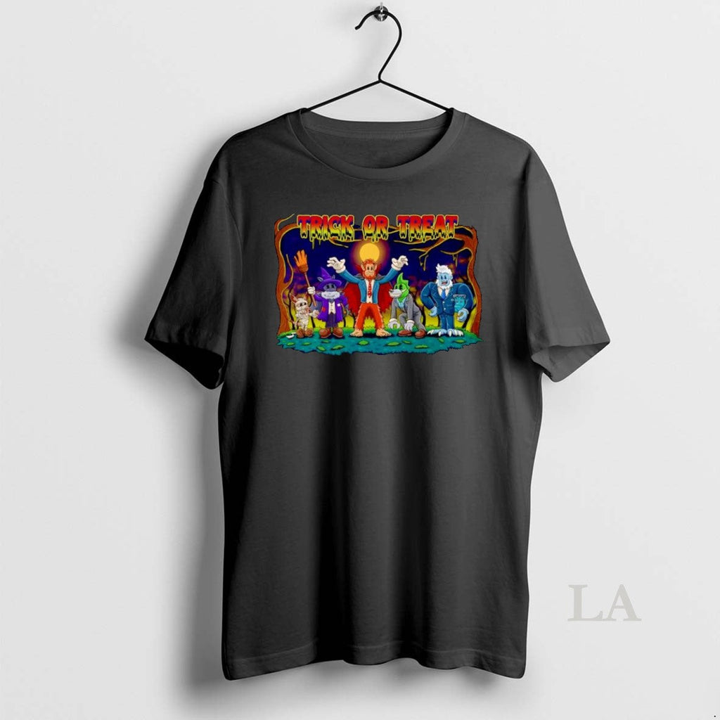 Original Bennie And Crew Trick Or Treat Halloween - Adult & Kids T-Shirts, Sweatshirts & Hoodies apparel design preview 1