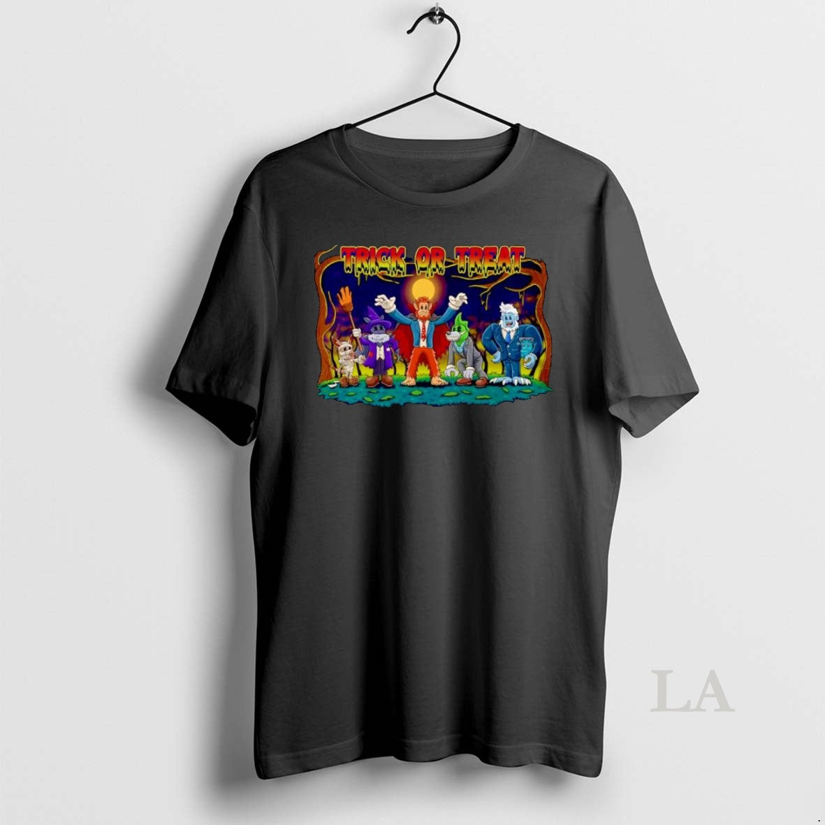 Original Bennie And Crew Trick Or Treat Halloween - Adult & Kids T-Shirts, Sweatshirts & Hoodies apparel design preview 1