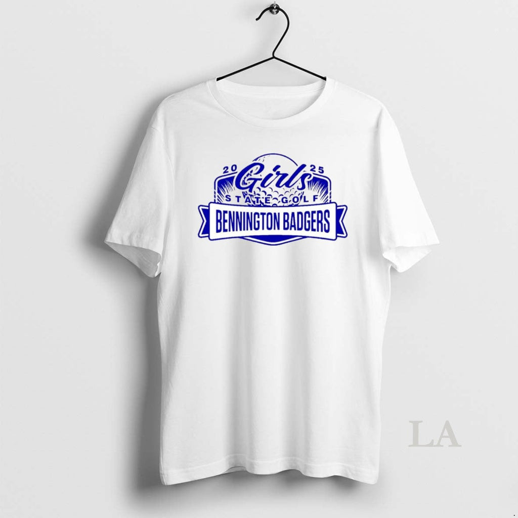 Original Bennington Badgers 2025 Girls State Golf - Adult & Kids T-Shirts, Sweatshirts & Hoodies apparel design preview 1