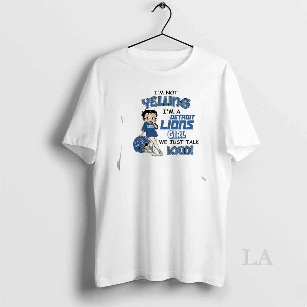 Original Betty Boop Im Not Yelling A Detroit Tigers - Adult & Kids T-Shirts, Sweatshirts & Hoodies apparel design preview 1