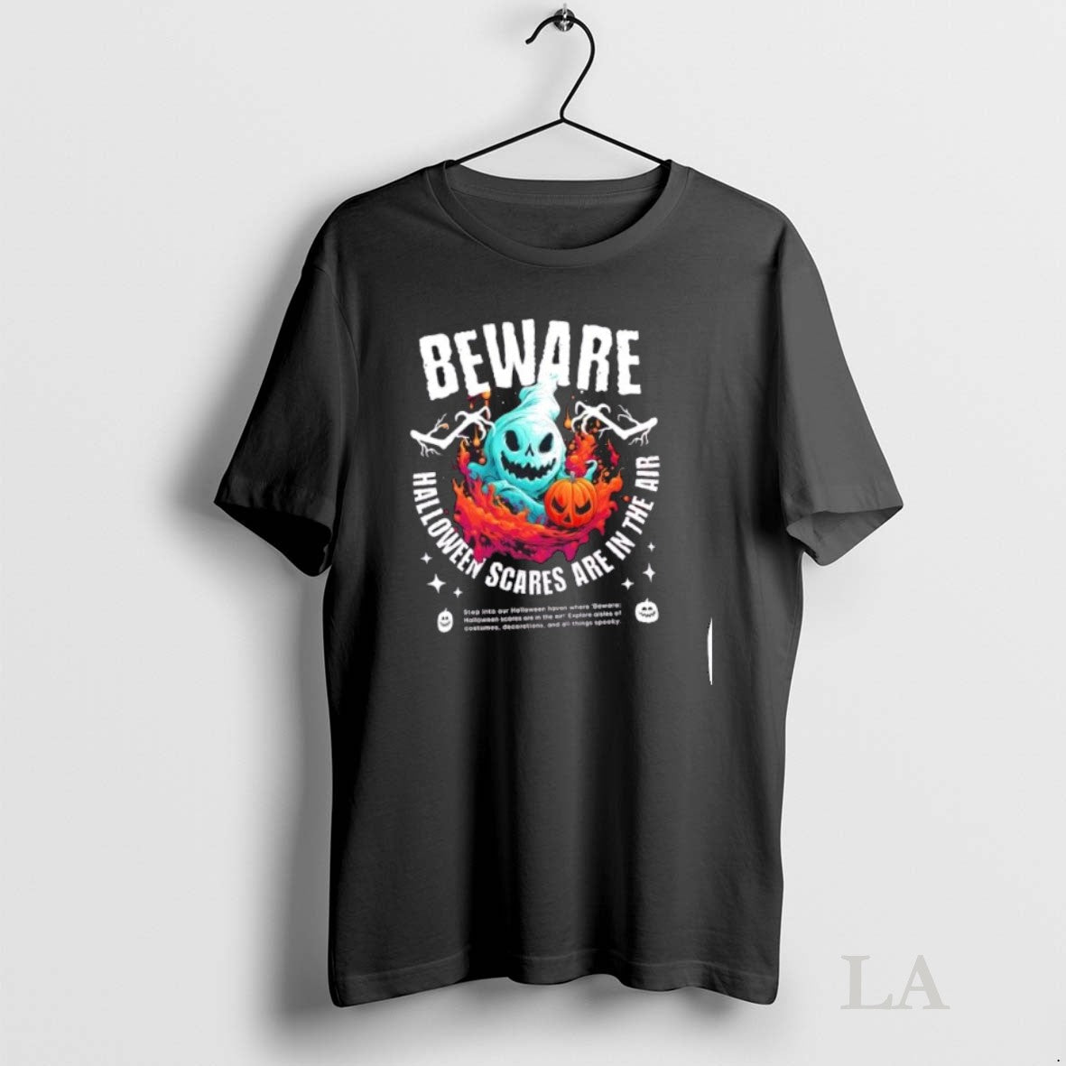 Original Beware Halloween Scares Pumpkins - Adult & Kids T-Shirts, Sweatshirts & Hoodies apparel design preview 1