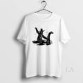Original Bigfoot Riding Nessie Mystical Creatures - Adult & Kids T-Shirts, Sweatshirts & Hoodies apparel design preview 1
