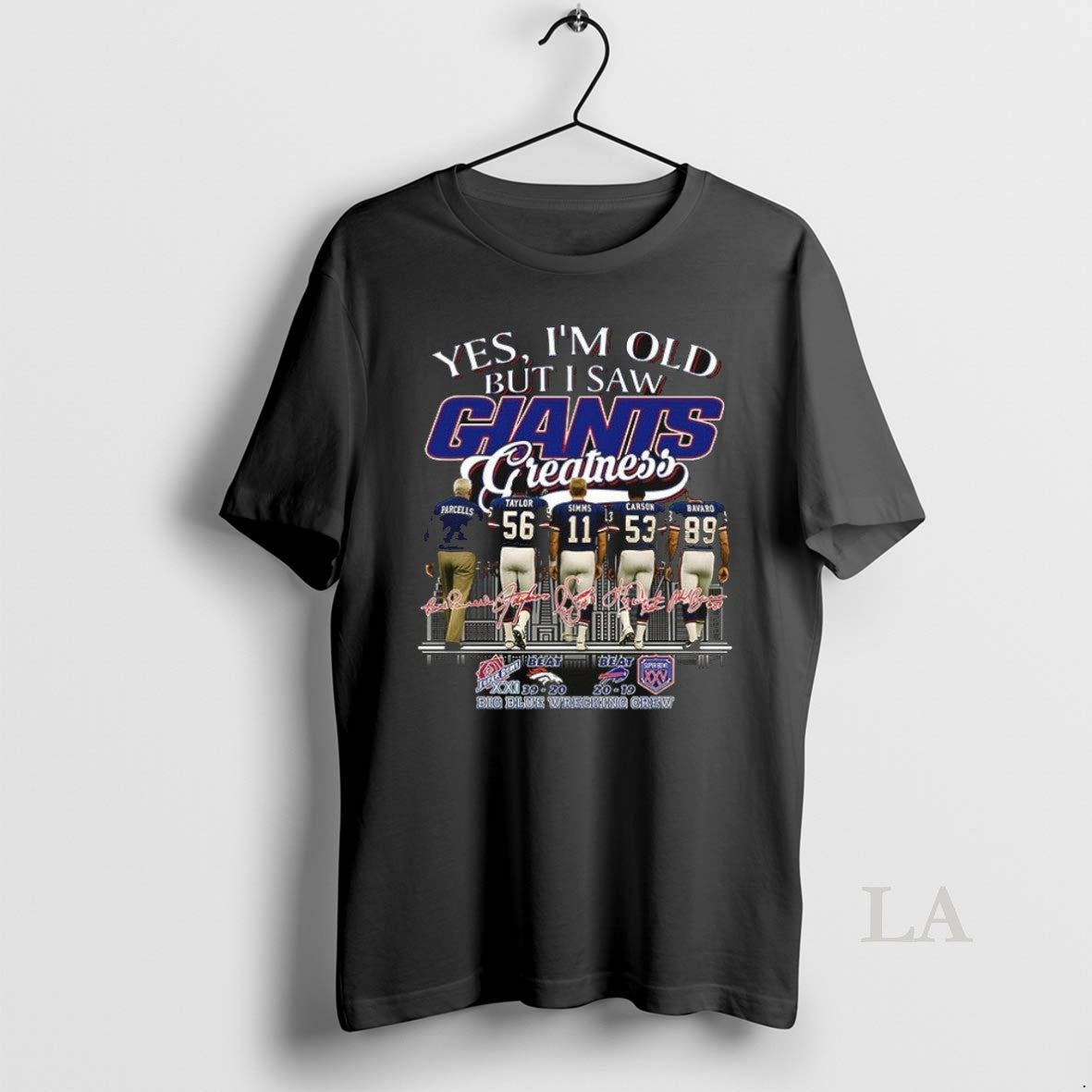 Original Bill Parcells Taylor Simms Carson Bavaro Yes - Adult & Kids T-Shirts, Sweatshirts & Hoodies apparel design preview 1
