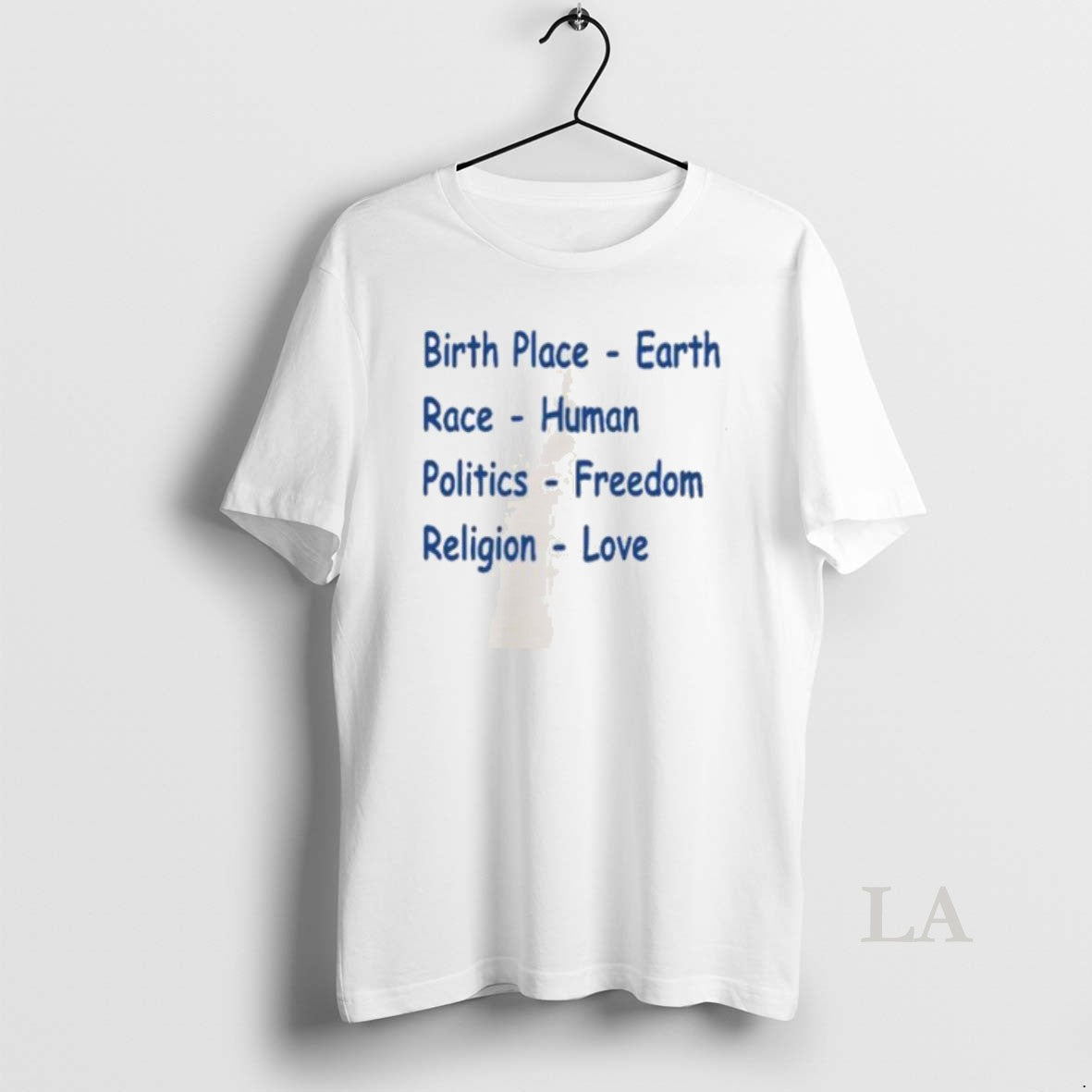 Original Birth Place Earth Race Human Politics - Adult & Kids T-Shirts, Sweatshirts & Hoodies apparel design preview 1
