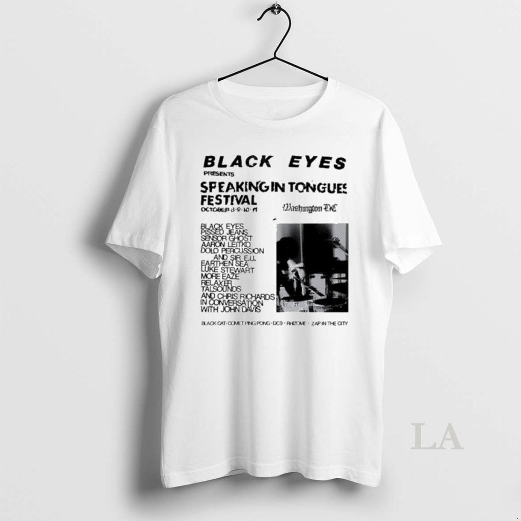 Original Black Eyes Dischord Speaking In Tongues - Adult & Kids T-Shirts, Sweatshirts & Hoodies apparel design preview 1