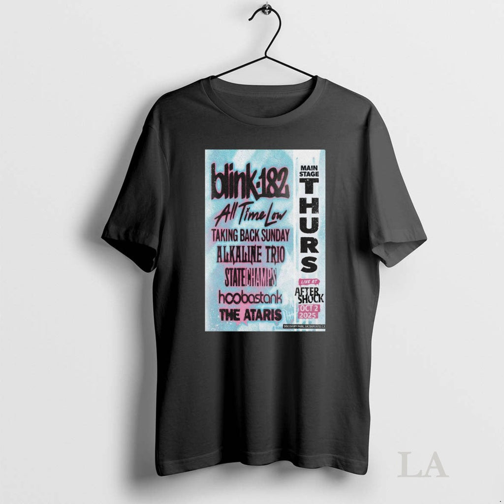 Original Blink 182 Main Stage Thurs Live At After - Adult & Kids T-Shirts, Sweatshirts & Hoodies apparel design preview 1