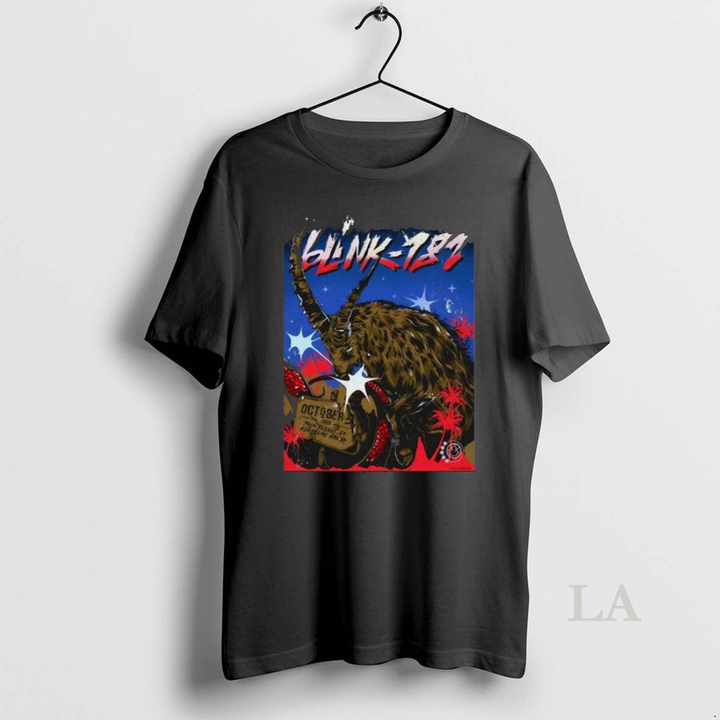 Original Blink 182 October 5 2025 Palm Desert Ca Long - Adult & Kids T-Shirts, Sweatshirts & Hoodies apparel design preview 1
