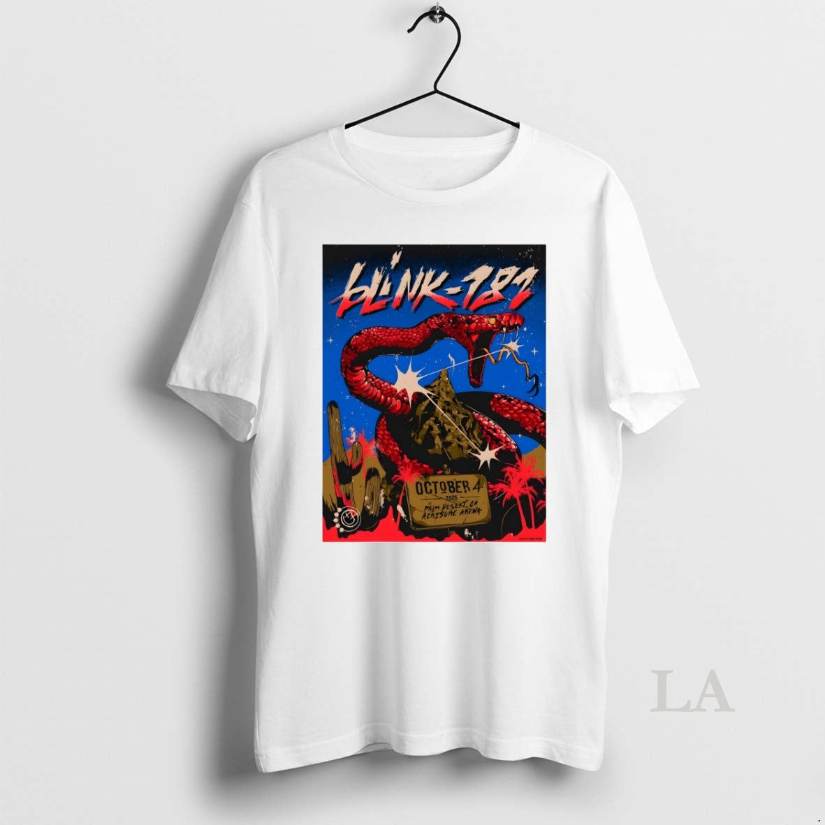 Original Blink 182 Palm Desert Ca Acrisure Arena Tour - Adult & Kids T-Shirts, Sweatshirts & Hoodies apparel design preview 1