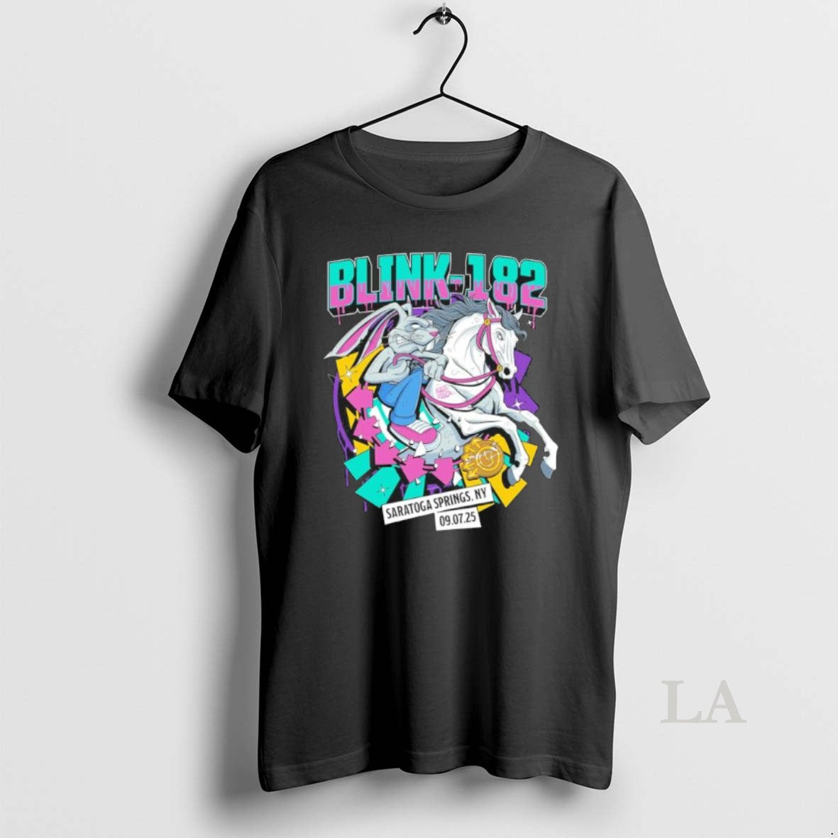 Original Blink 182 Tour Saratoga Springs Ny September - Adult & Kids T-Shirts, Sweatshirts & Hoodies apparel design preview 1