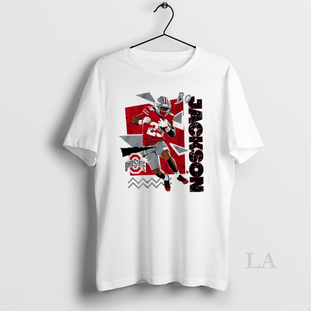 Original Bo Jackson 90s Style Ohio State Football - Adult & Kids T-Shirts, Sweatshirts & Hoodies apparel design preview 1