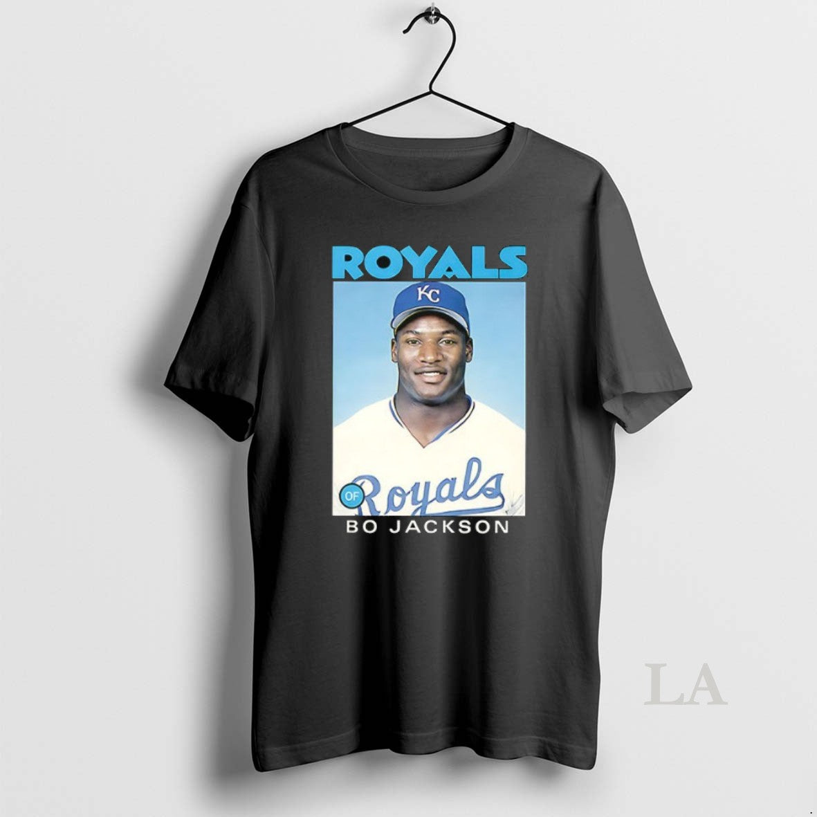 Original Bo Jackson Kansas City Royals 1986 Card - Adult & Kids T-Shirts, Sweatshirts & Hoodies apparel design preview 1