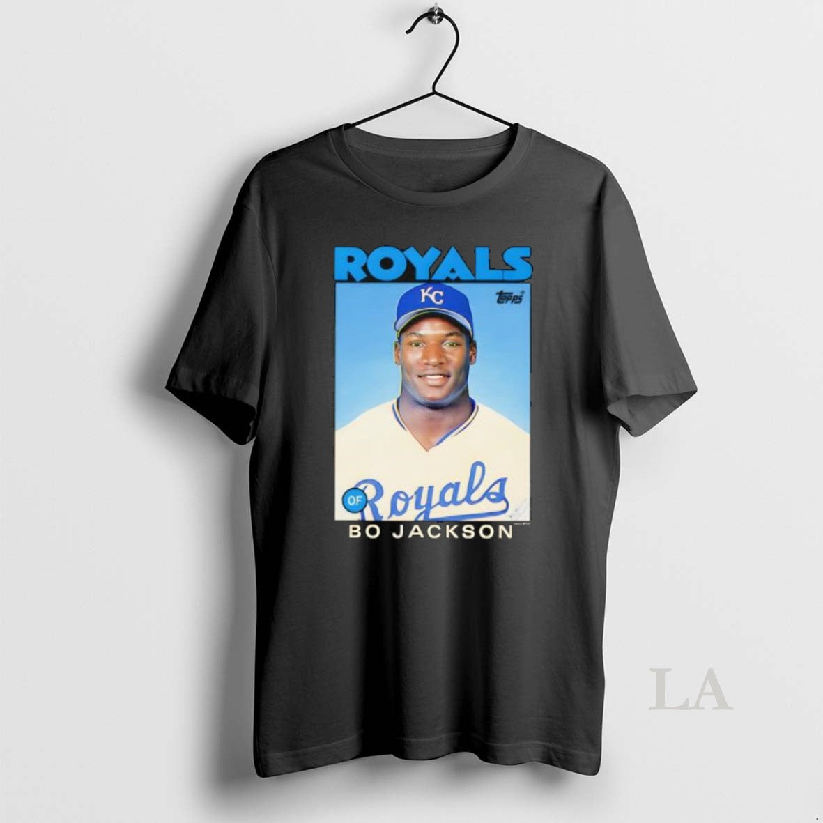 Original Bo Jackson Kansas City Royals 1986 Topps - Adult & Kids T-Shirts, Sweatshirts & Hoodies apparel design preview 1