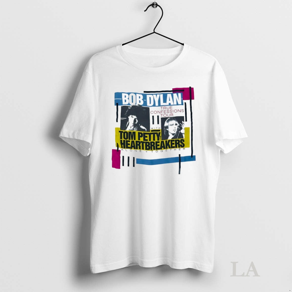 Original Bob Dylan True Confessions Tour With Tom - Adult & Kids T-Shirts, Sweatshirts & Hoodies apparel design preview 1