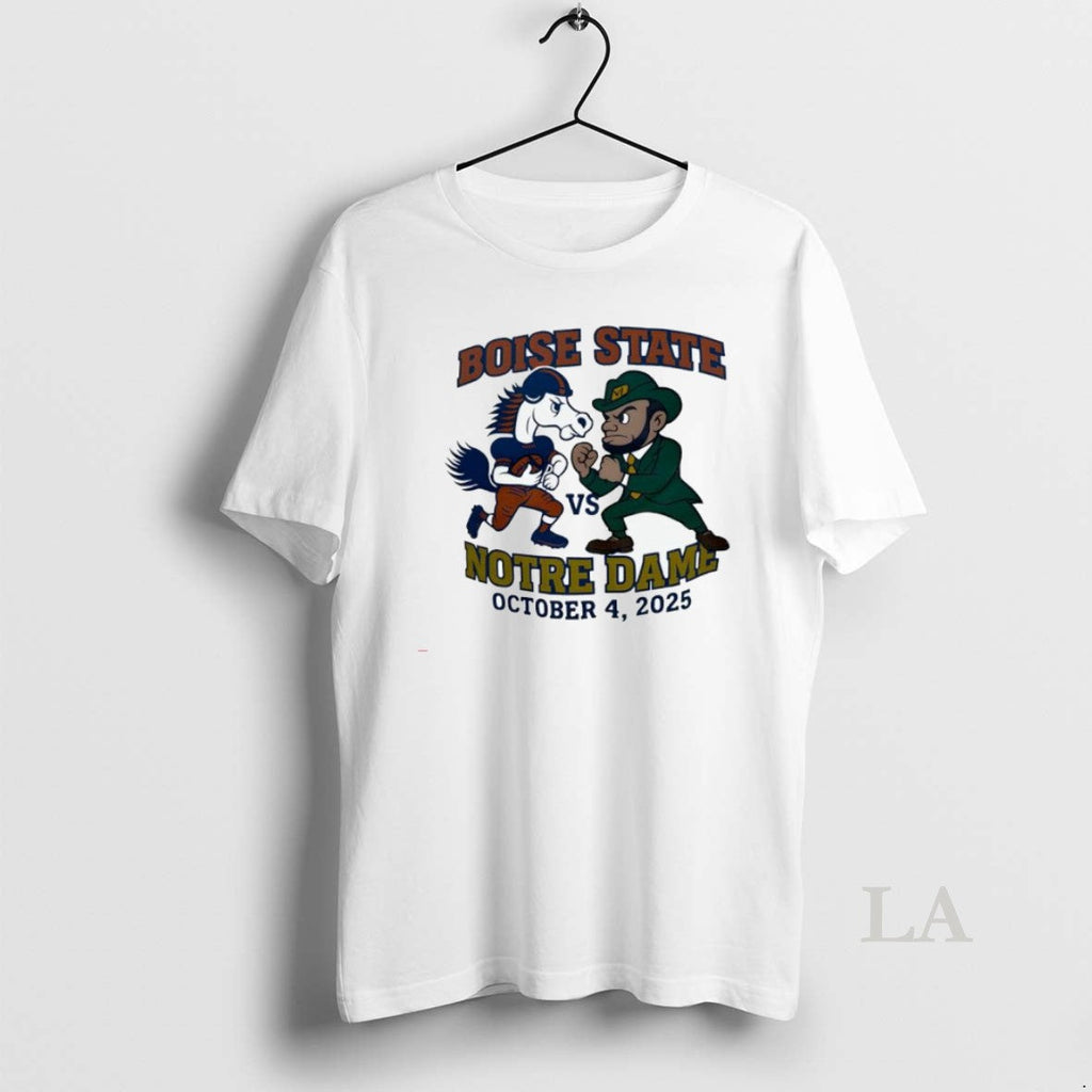 Original Boise State And Notre Dame Scheduled For - Adult & Kids T-Shirts, Sweatshirts & Hoodies apparel design preview 1